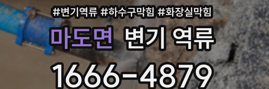 마도면 변기 역류