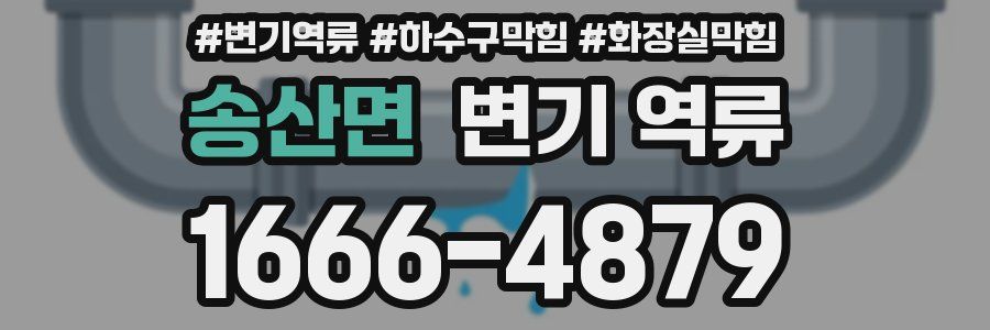 송산면 변기 역류