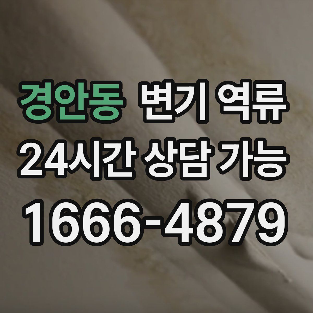 경안동 변기 역류