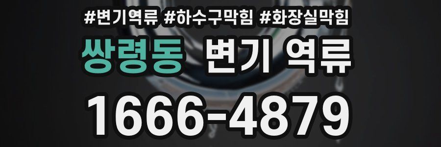 쌍령동 변기 역류