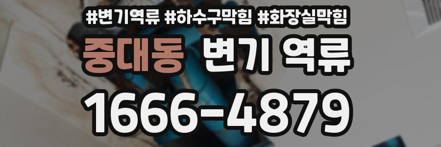 중대동 변기 역류