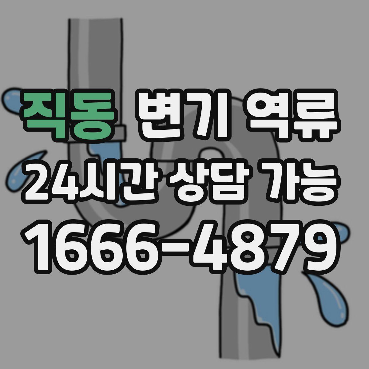 직동 변기 역류