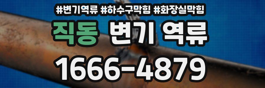 직동 변기 역류