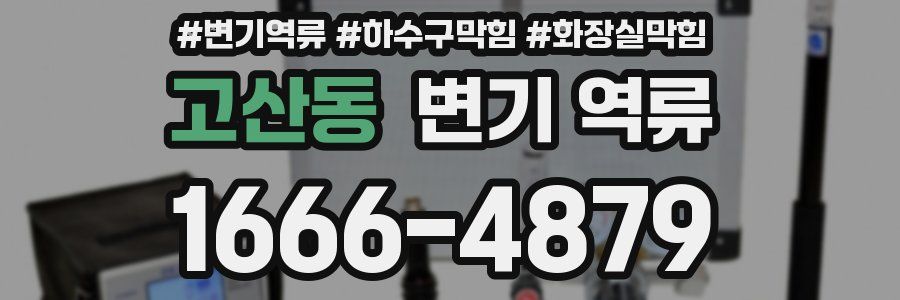 고산동 변기 역류