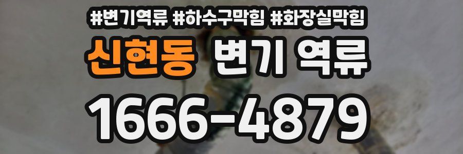 신현동 변기 역류