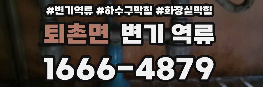 퇴촌면 변기 역류