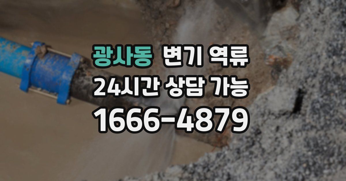 광사동 변기 역류