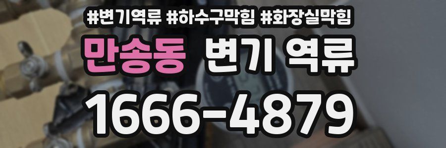 만송동 변기 역류