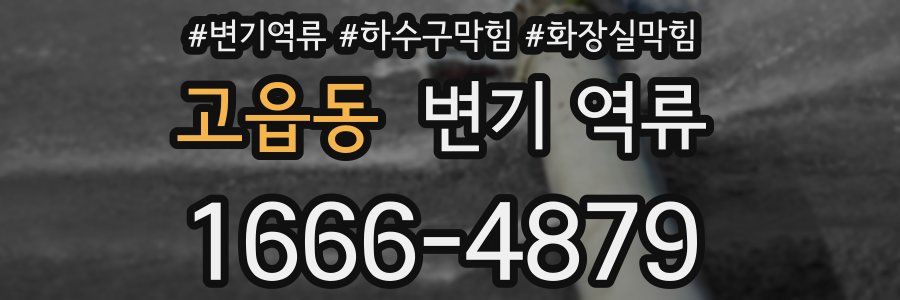 고읍동 변기 역류