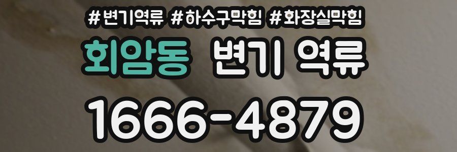 회암동 변기 역류