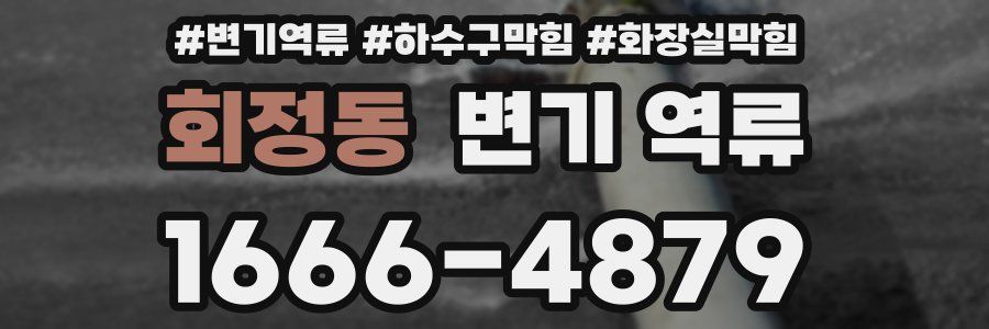 회정동 변기 역류