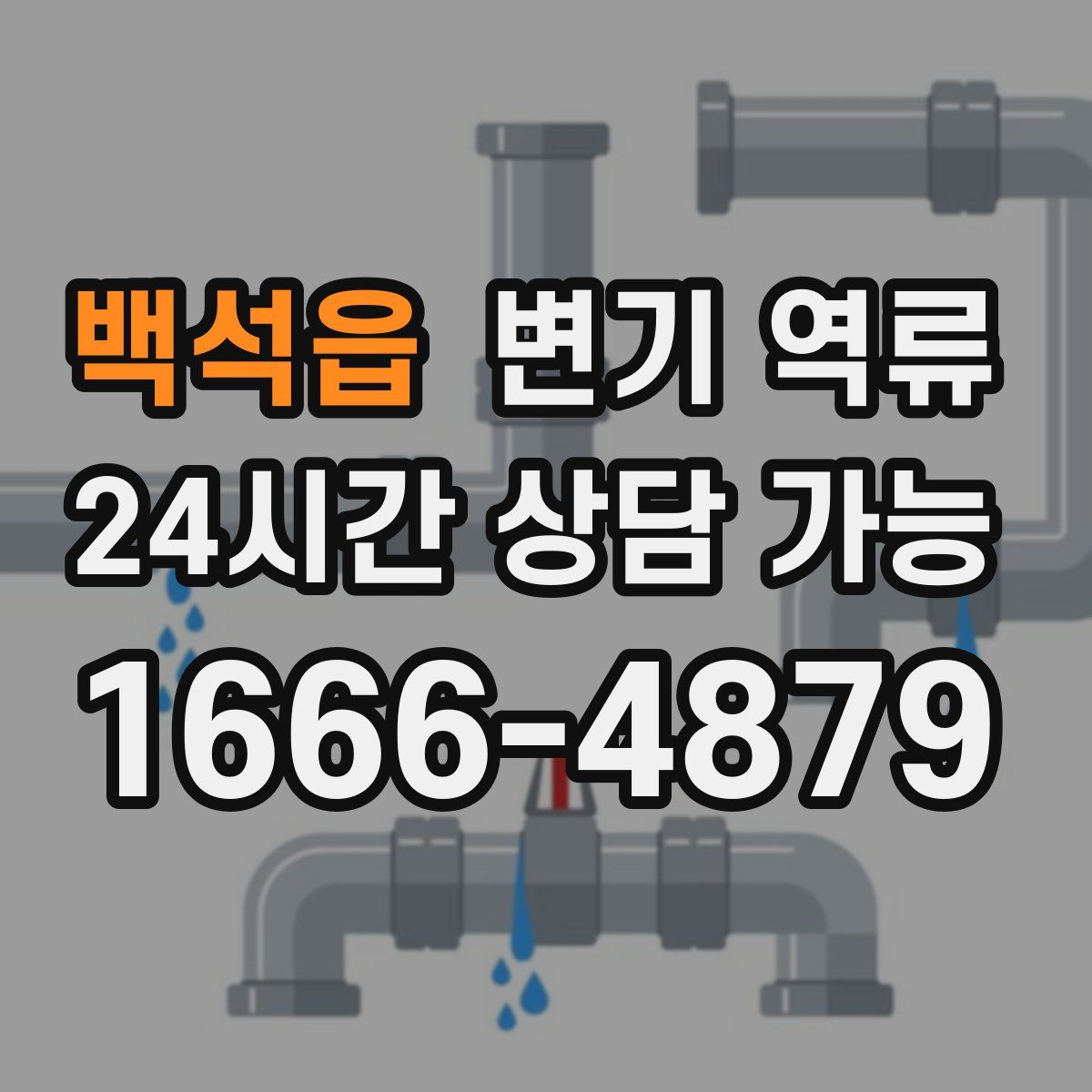 백석읍 변기 역류