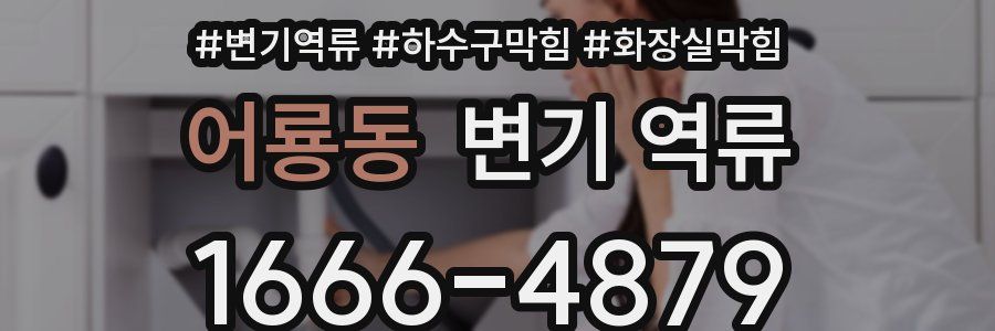 어룡동 변기 역류