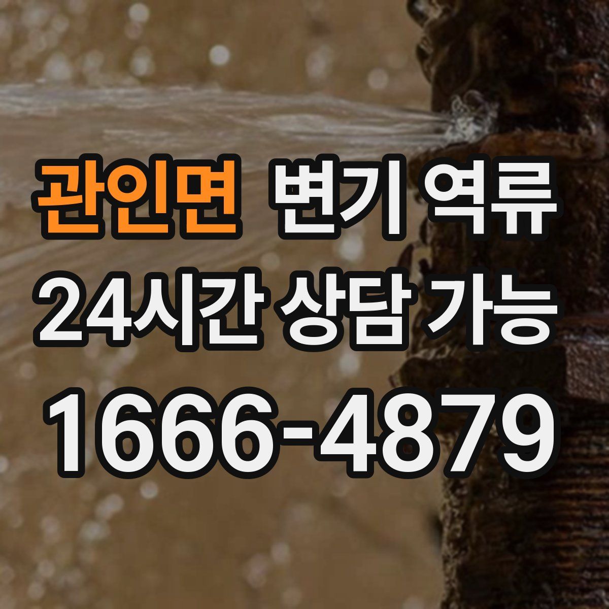 관인면 변기 역류