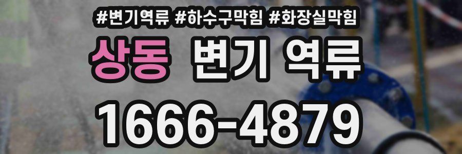 상동 변기 역류