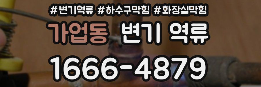 가업동 변기 역류