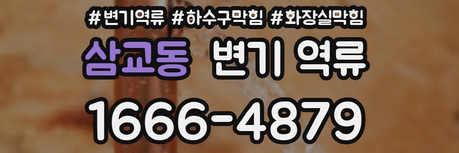 삼교동 변기 역류