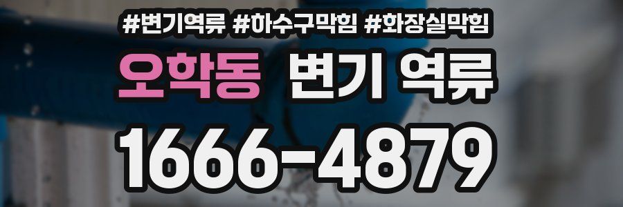 오학동 변기 역류