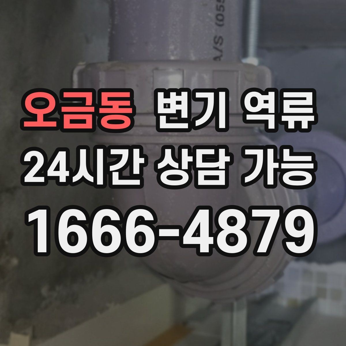 오금동 변기 역류 물 내릴 때 치익 소리가 나면 통기 문제일까