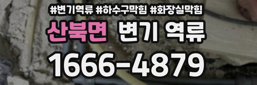 산북면 변기 역류