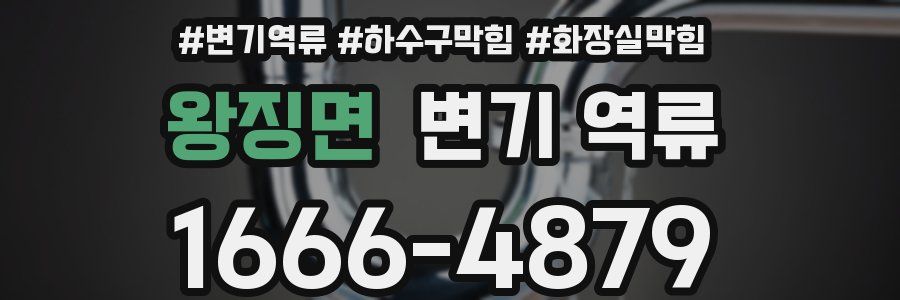 왕징면 변기 역류