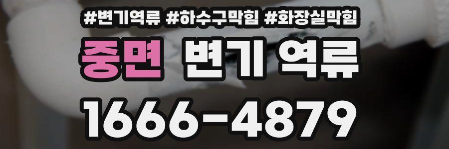 중면 변기 역류