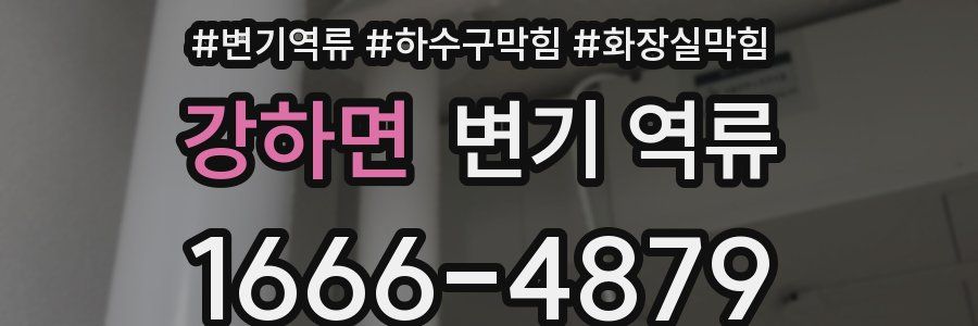 강하면 변기 역류