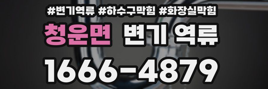 청운면 변기 역류