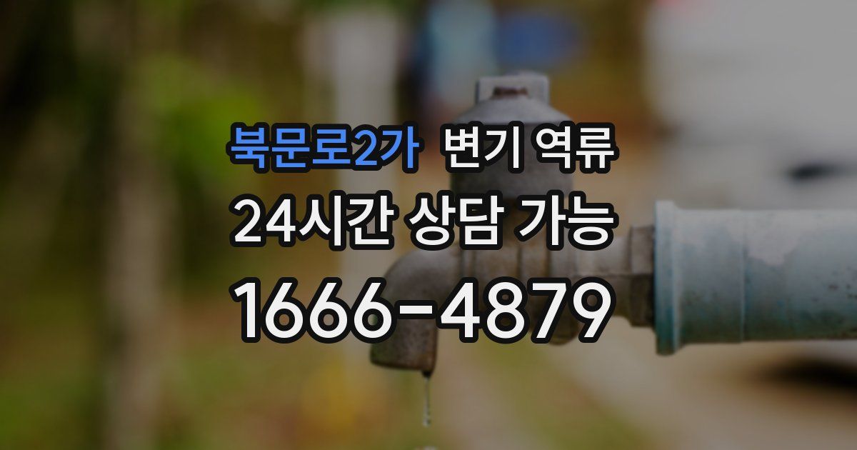 북문로2가 변기 역류