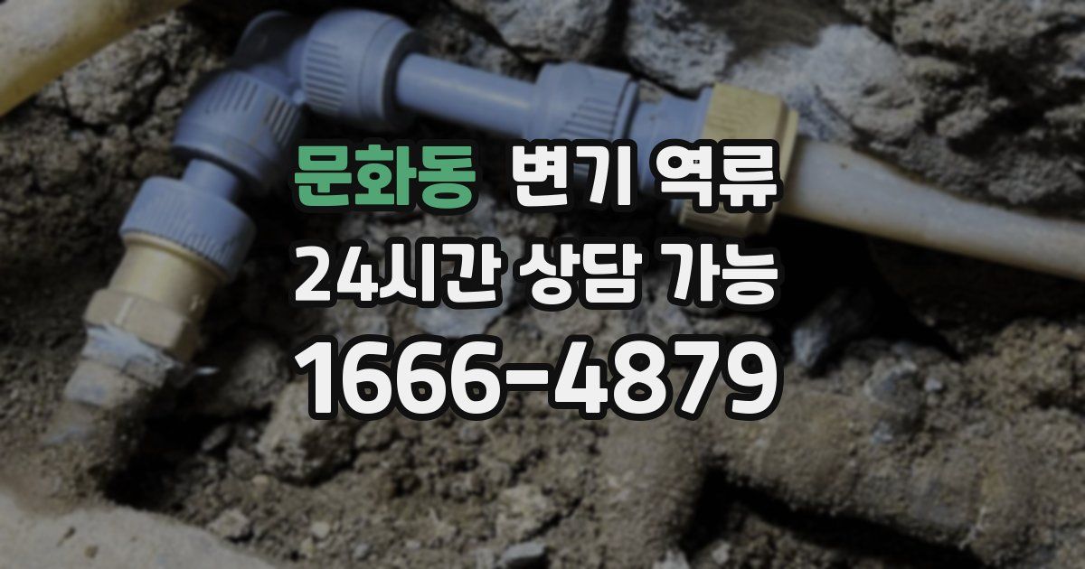 문화동 변기 역류