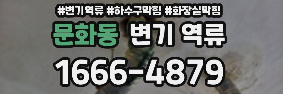 문화동 변기 역류