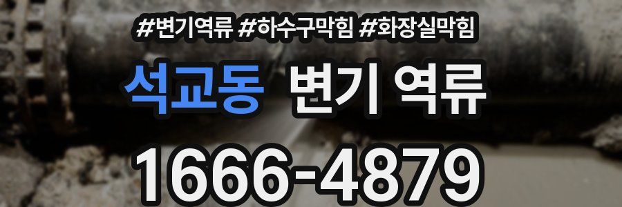 석교동 변기 역류