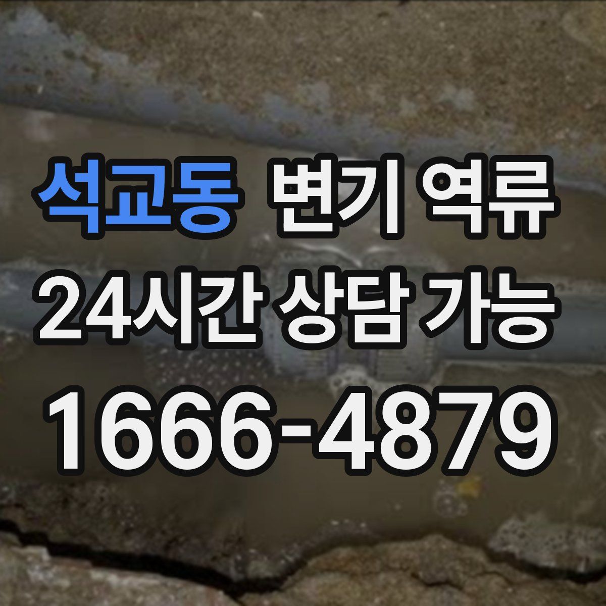 석교동 변기 역류