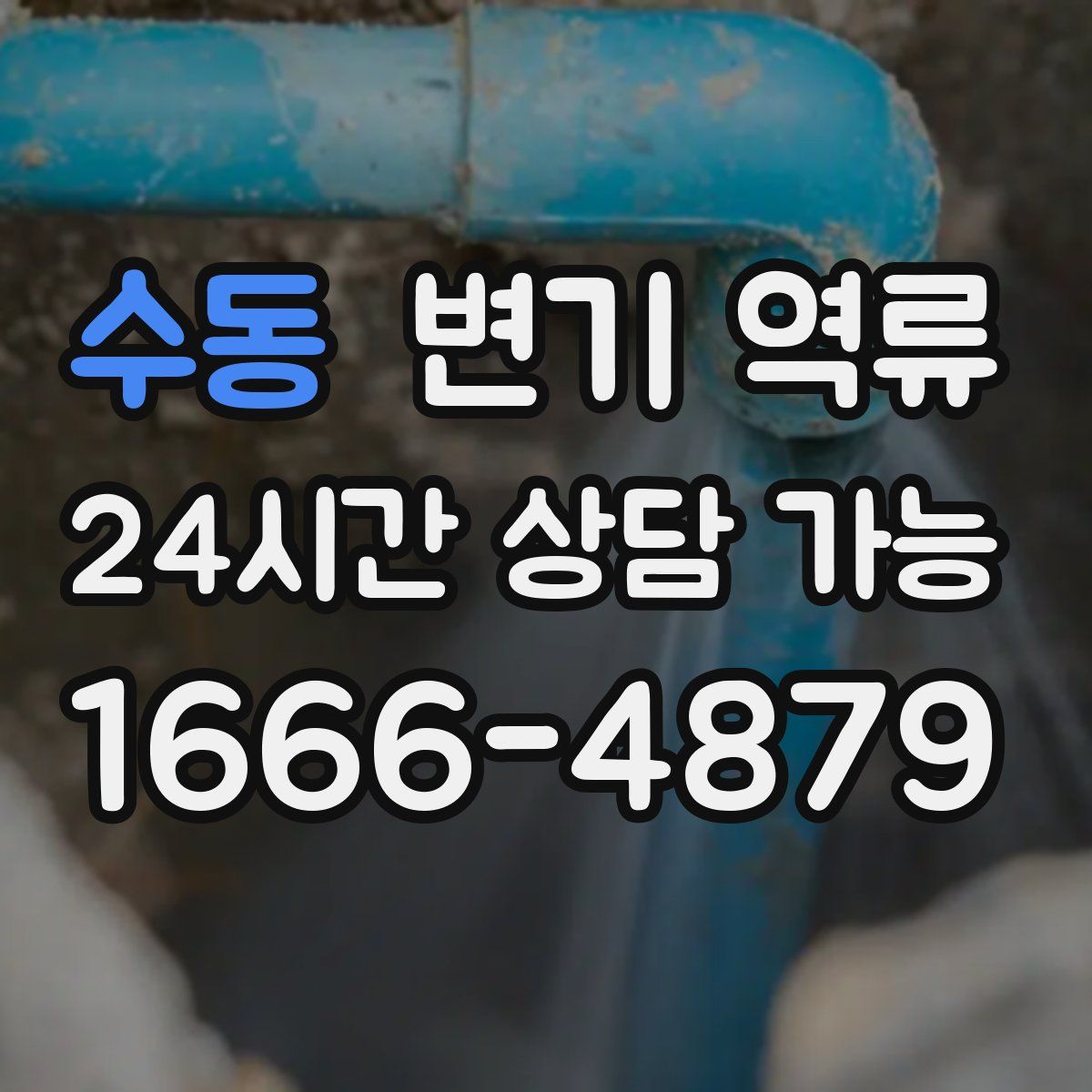 수동 변기 역류