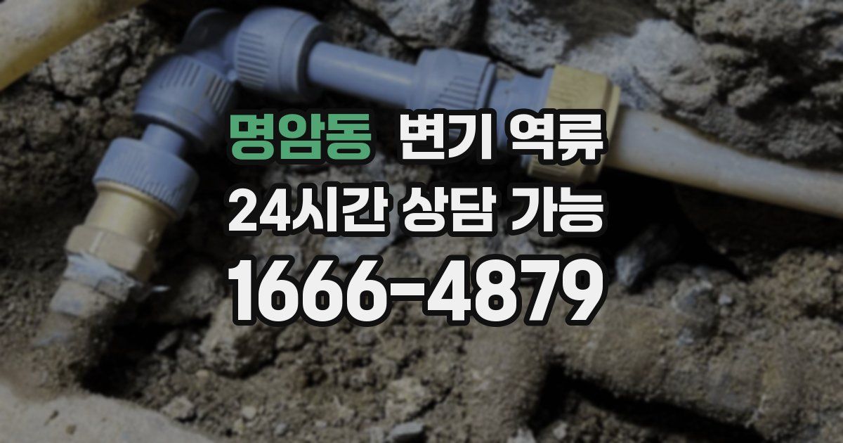 명암동 변기 역류