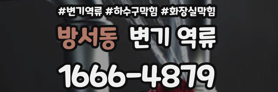 방서동 변기 역류