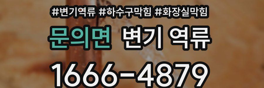 문의면 변기 역류