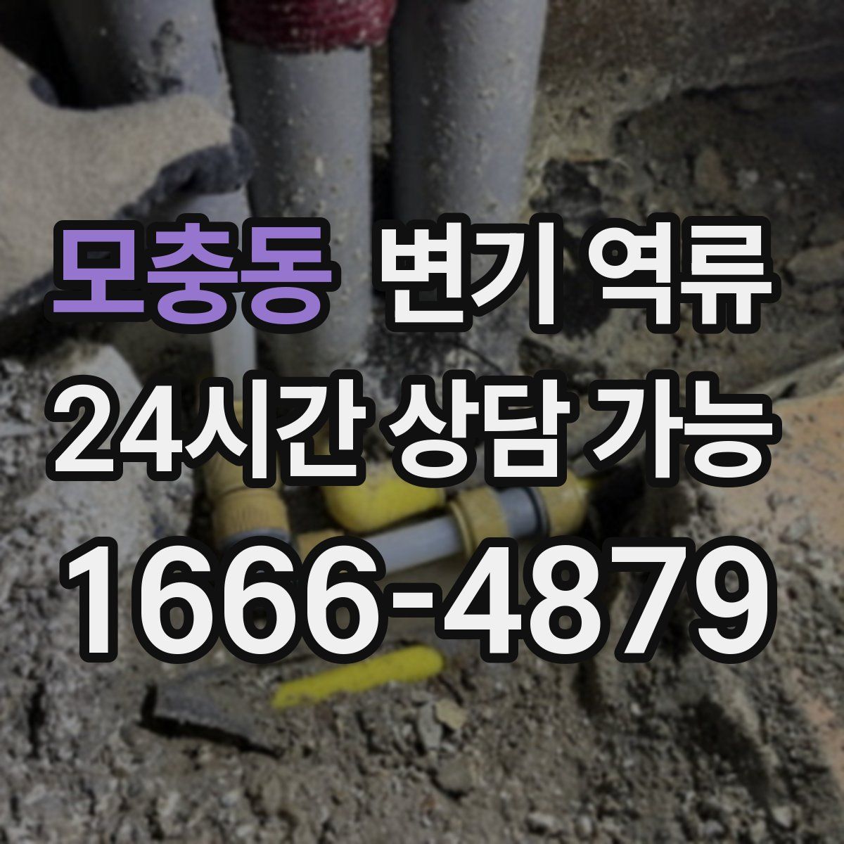 모충동 변기 역류