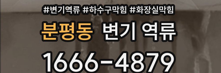 분평동 변기 역류