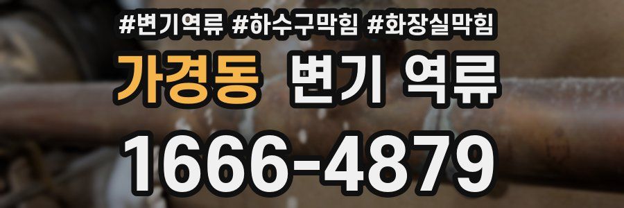 가경동 변기 역류