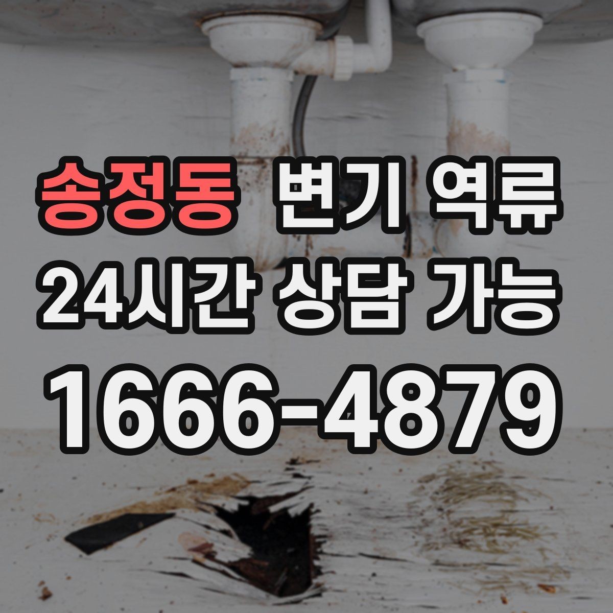 송정동 변기 역류 변기뿐 아니라 모든 배수를 잠시 멈춰야 하는 이유