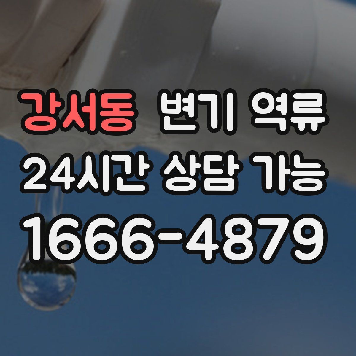 강서동 변기 역류 공용 오수관이 막히면 왜 우리 집으로 올라올까