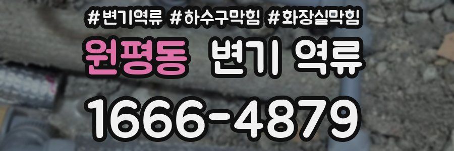 원평동 변기 역류