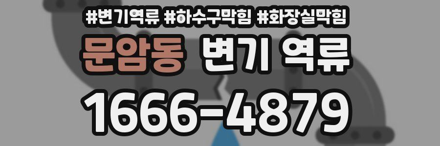 문암동 변기 역류