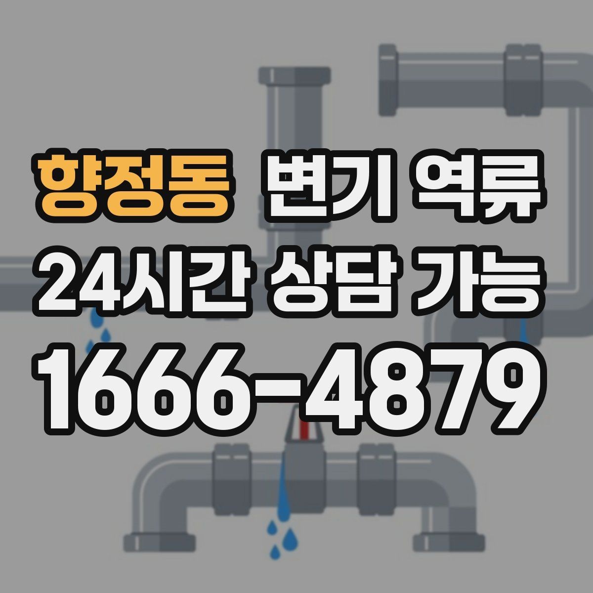 향정동 변기 역류 시 전기 콘센트 주변이 위험한 이유