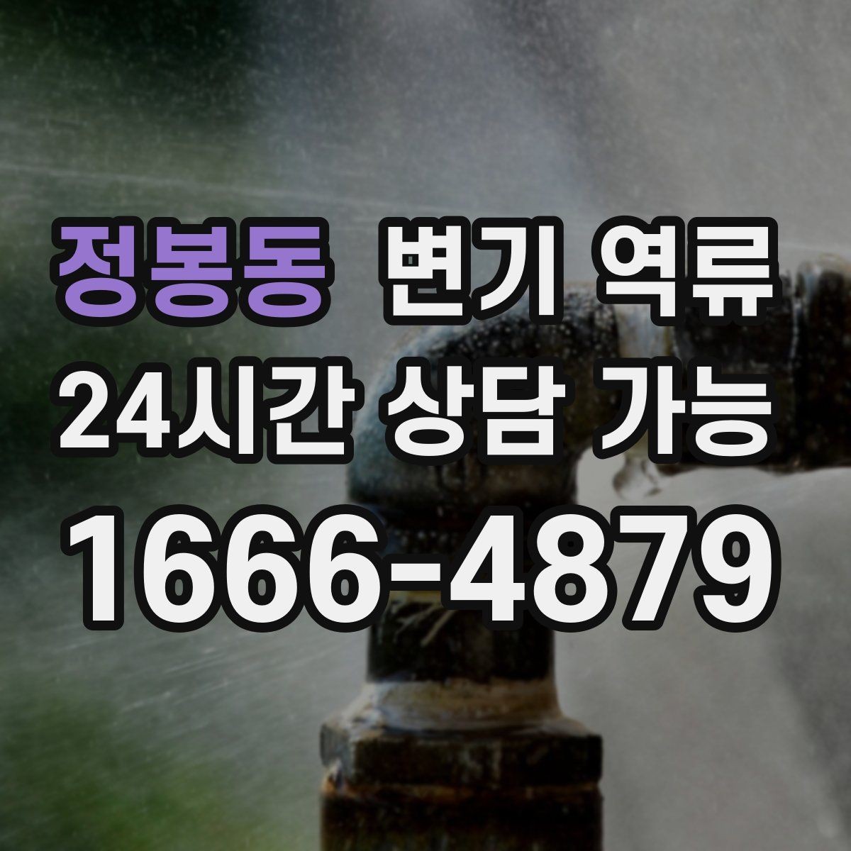 정봉동 변기 역류 왁스링 문제로 물이 새면 역류처럼 보일까