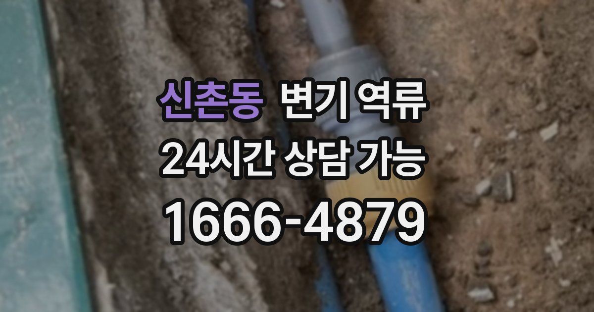 신촌동 변기 역류