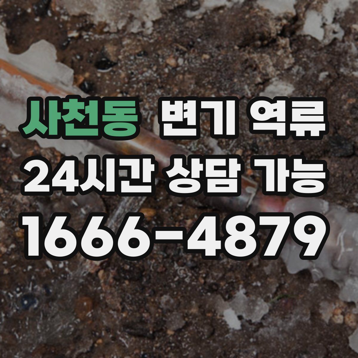 사천동 변기 역류