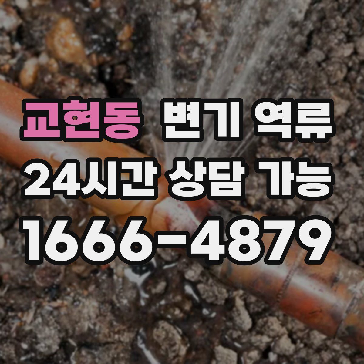 교현동 변기 역류