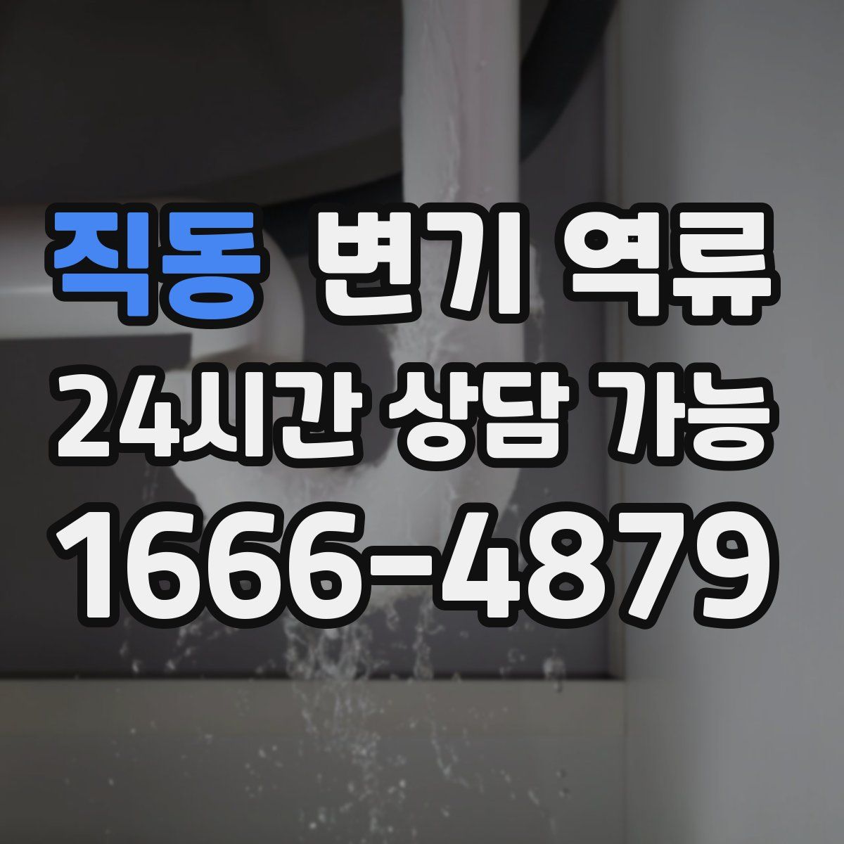 직동 변기 역류